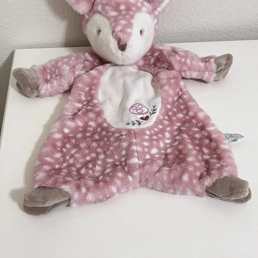 Douglas Baby Cuddle Toys Farrah Pink Fawn Sshlumpie Security Blanket Lovey 17